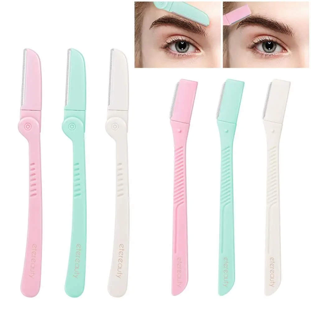 
Perfect Eyebrow Shaper Razor And Foldable Facial Razor with Unique and Safer Fine Mesh & Precision Cover 