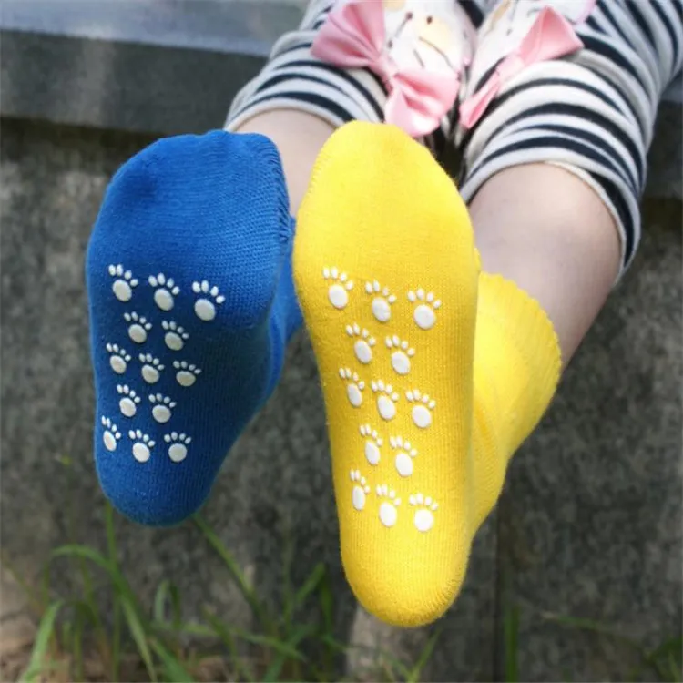 Hot sell cotton knit baby socks for kids anti slip socks