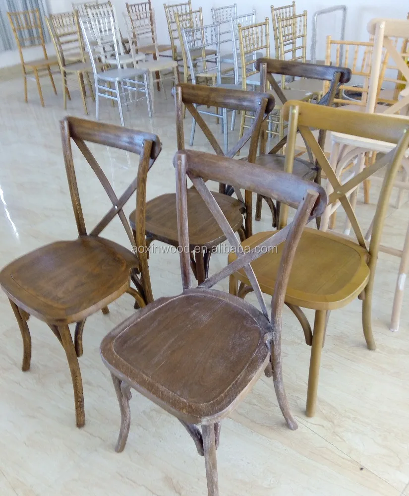 
wholesale high quality x cross back dining chair colorful tuscan cross back chair 