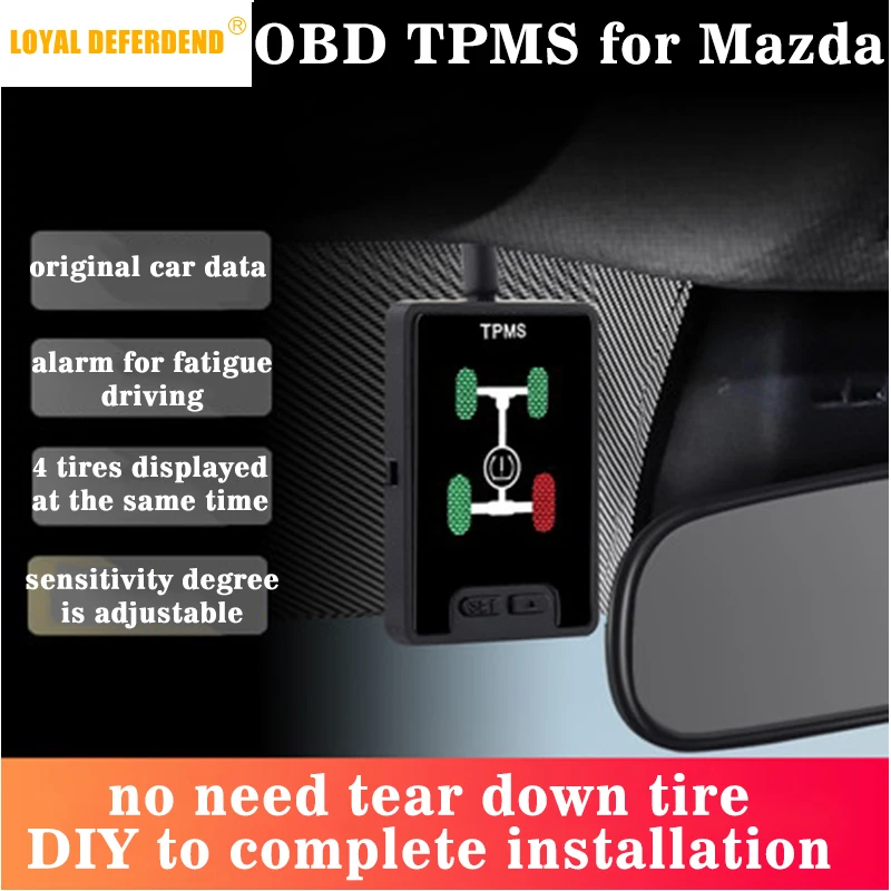 Loyal Defender smart car Mazda cx-4 cx-5 Axela Atenza OBD TPMS tire pressure monitoring system real-time intelligent monitoring