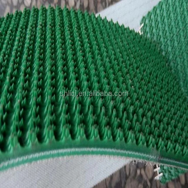 Конвейерная лента из ПВХ с неровным верхом и рисунком травы 5,2 мм