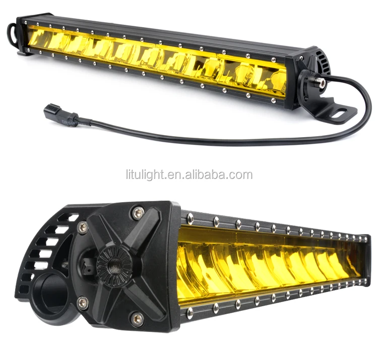 new led light bar yellow color for boat suv light