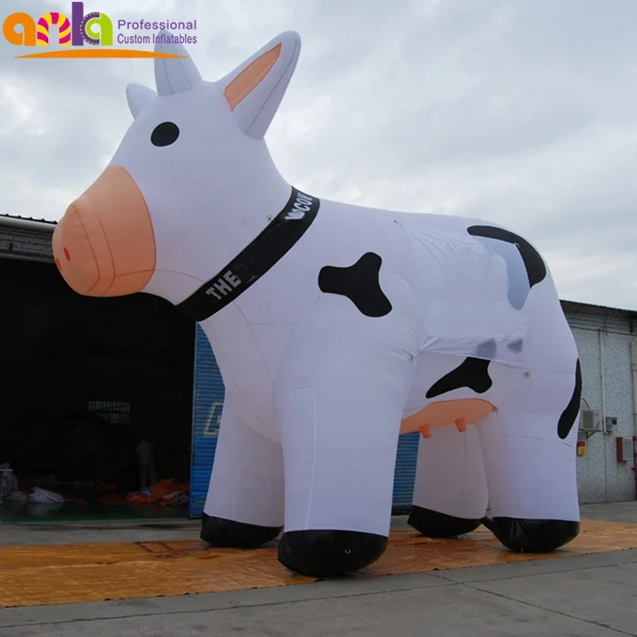 Giant inflatable cow cartoon,inflatable milk cow for advertising