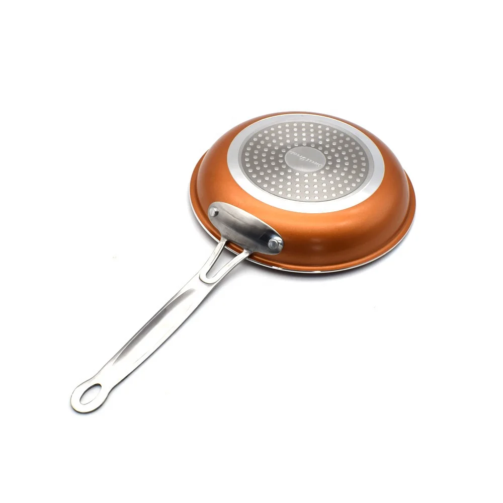 Sweettreats Aluminium Fry Pan Non Stick Copper with Ceramic 8 Inches Oven Non-stick Frying Pans & Skillets Aluminum Alloy 20cm