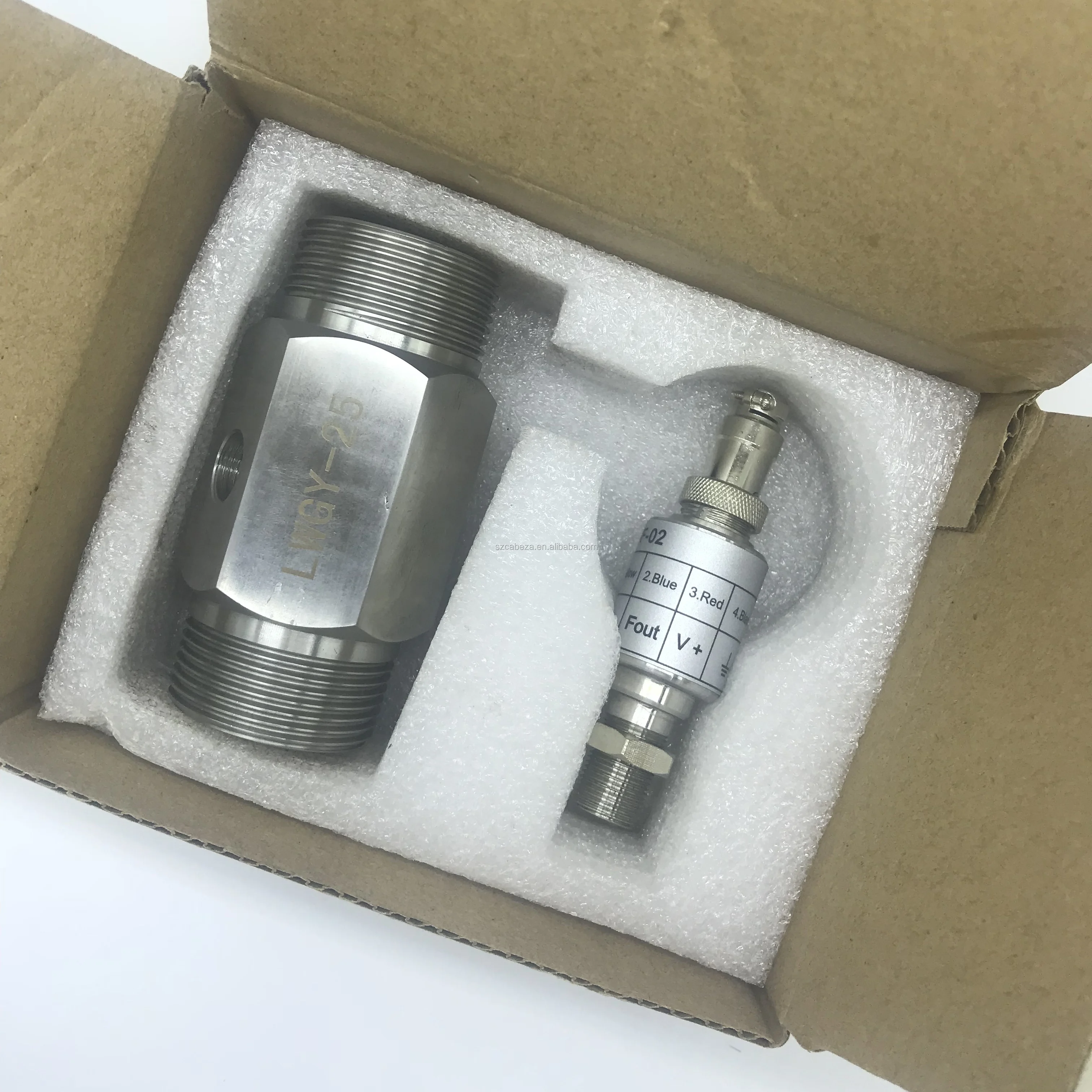 
LWGY-25 LWGY Series SUS Material Turbine Transducer Liquid Water Turbine Flowmeter 