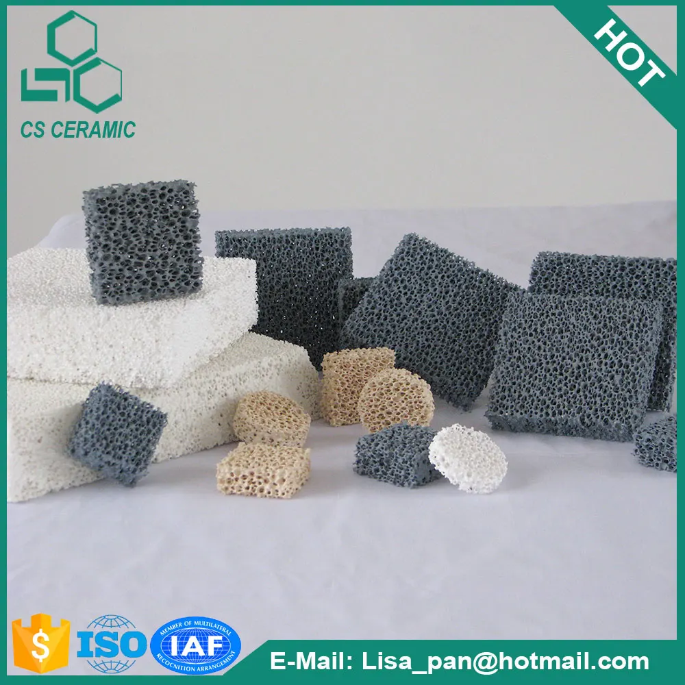 Вафельная прессованного пористой пены керамический фильтр пластина для Foundry