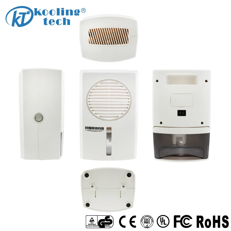 600ml compact mini portable ultra quiet room dehumidifier 9V CE approved ideal for closet wardrobe and cabinet and room