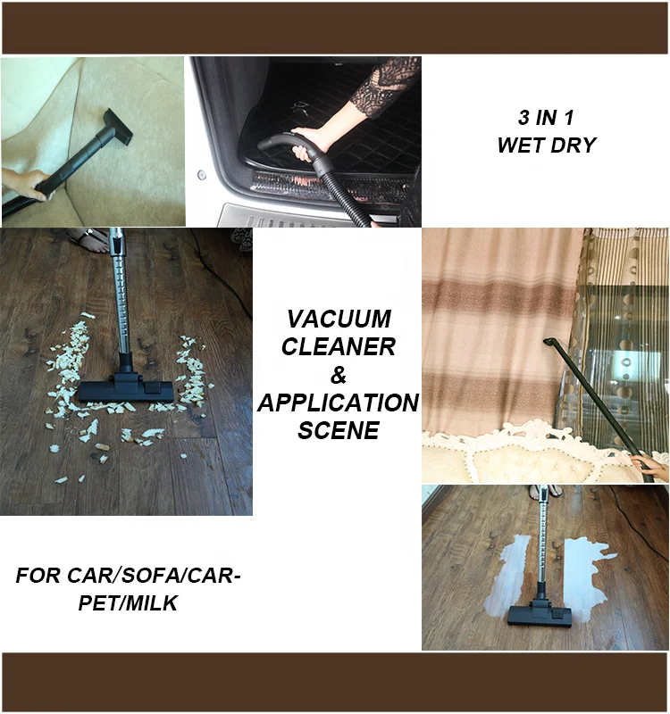 Portable Commercial Wet And Dry Vacuum Cleaner For Household/Hotel/Shop/Car Wash Use