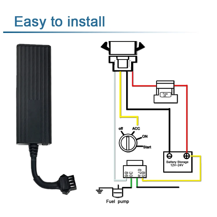2019 new gps bike tracker with relay cable tracker easy to install  micro tracker