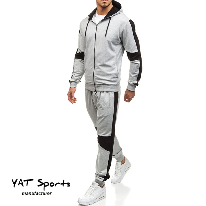 custom design men track suits sportswear gym fitness workout wear polyester spandex tracksuit jogging suits men