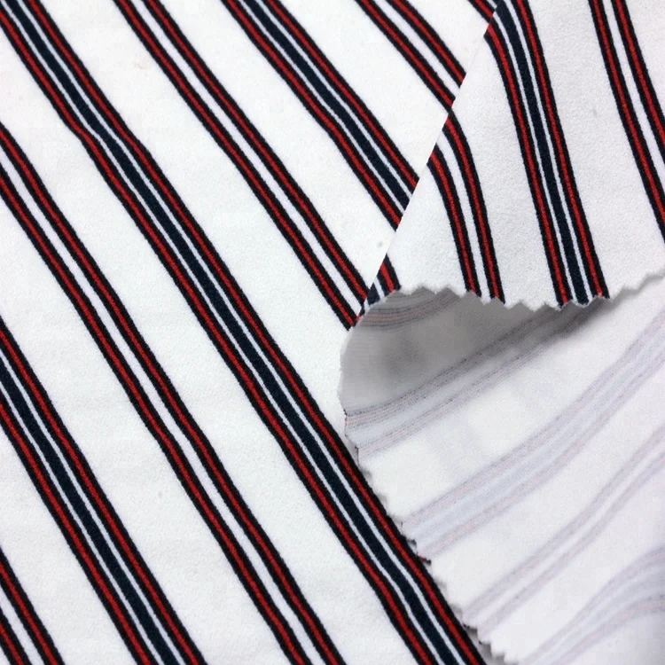 
2018 Hot sale 100% polyester spandex moss crepe printed fabric 