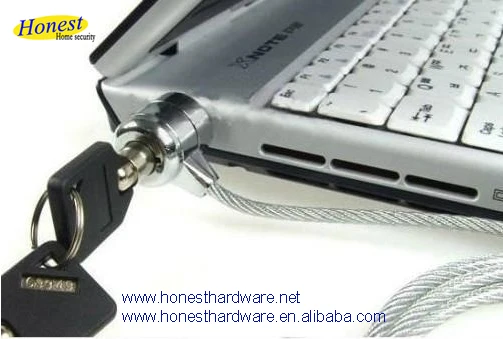 Factory price laptop Cable Lock With Key Laptop Lock
