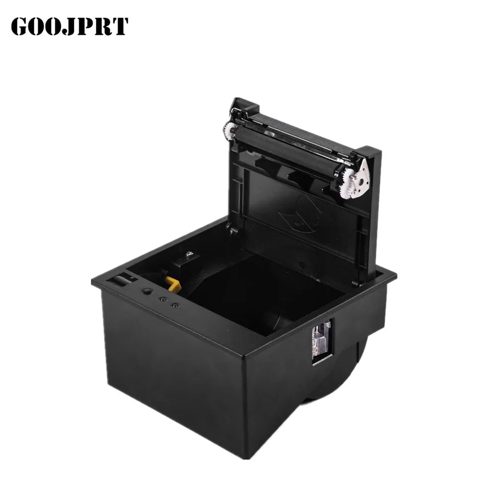 3-inch 12V POS kiosk embedded thermal printer with auto cutter 80mm panel printer for vending machine