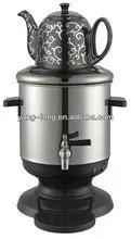 Hot sale 3L ES-400W white color Russian electric samovar with teapot