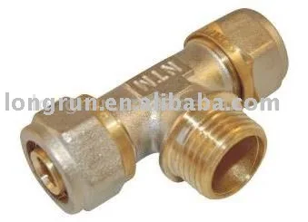 P08 Under Floor Heating System Plumbing Fittings Brass Hardware Pipe Fitting