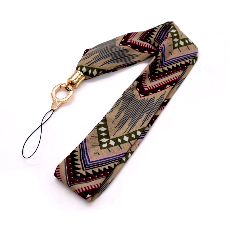 New Arrival custom design vintage style neck scarves lanyard for mobile phones