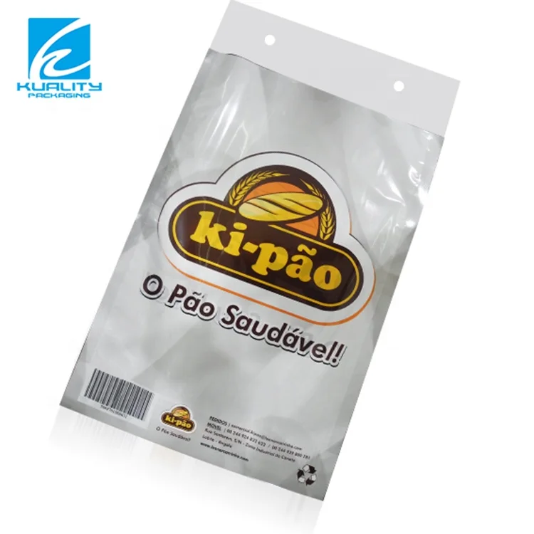 Custom Food Packaging Transparent Ldpe Opp CPP Printed Polly Plastic Wicket Bag For Bread