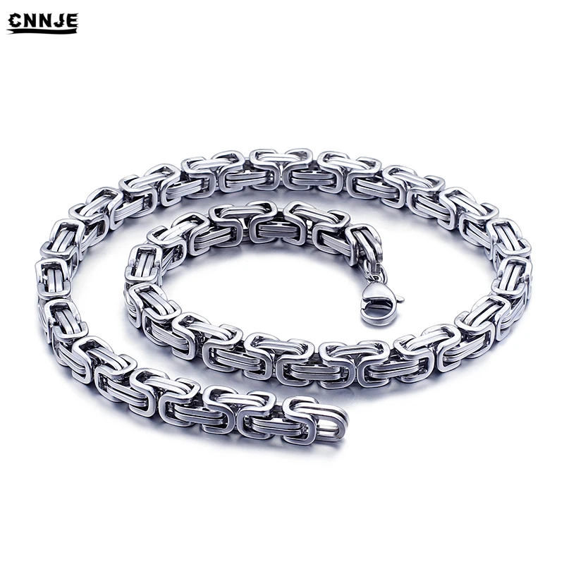 2019 Wholesale Classic Long Byzantine Chain Necklace Mens Chain Necklace Jewelry