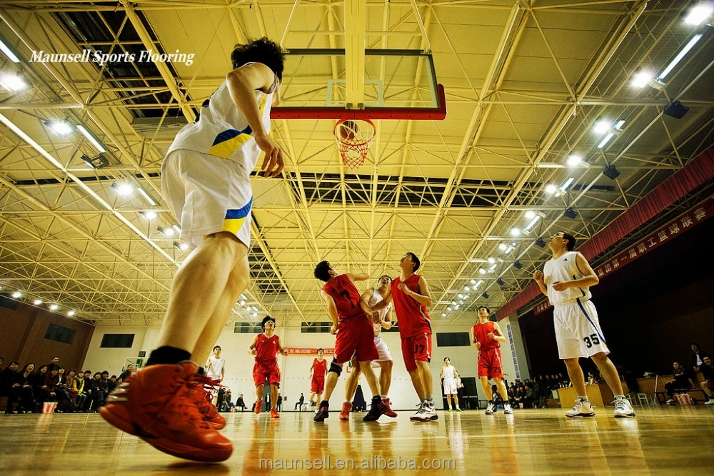 Good Shock absorber basketball pvc and rubber sports flooring