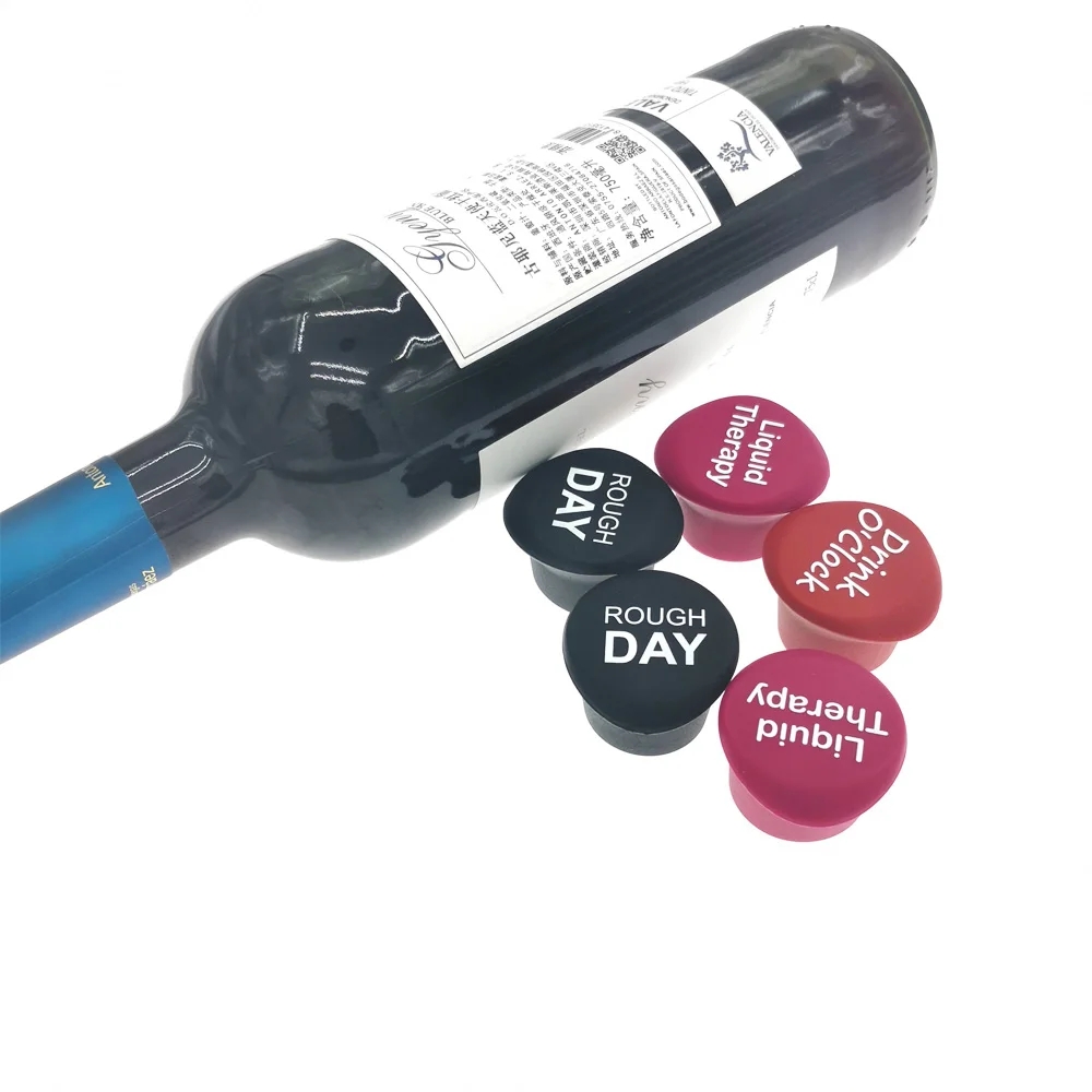 
Cheap Custom Bottle Cap Reusable Vacuum Silicone Wine Bottle Stopper 