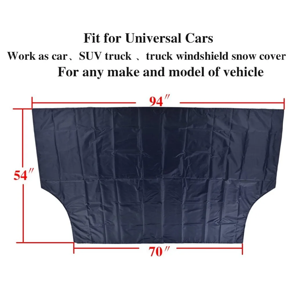 
Magnetic Edges Windshield Snow Cover for Car - Snow, Ice, Frost Guard UV Protection No More Scraping - Door Flaps ZHONGYUN JN019 