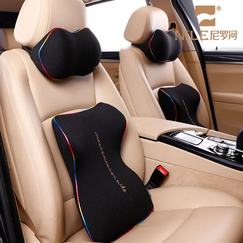 7 Colors Fashion Headrest Pillow And Waist Pillow Suit Combination the Latest Automotive Interior