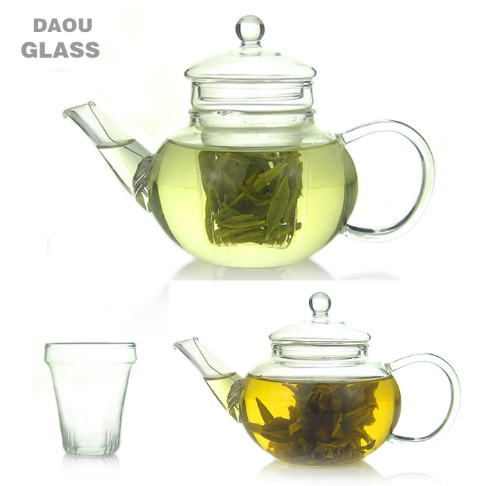 novelty small glass teapot with infuser,chinese tea kettle