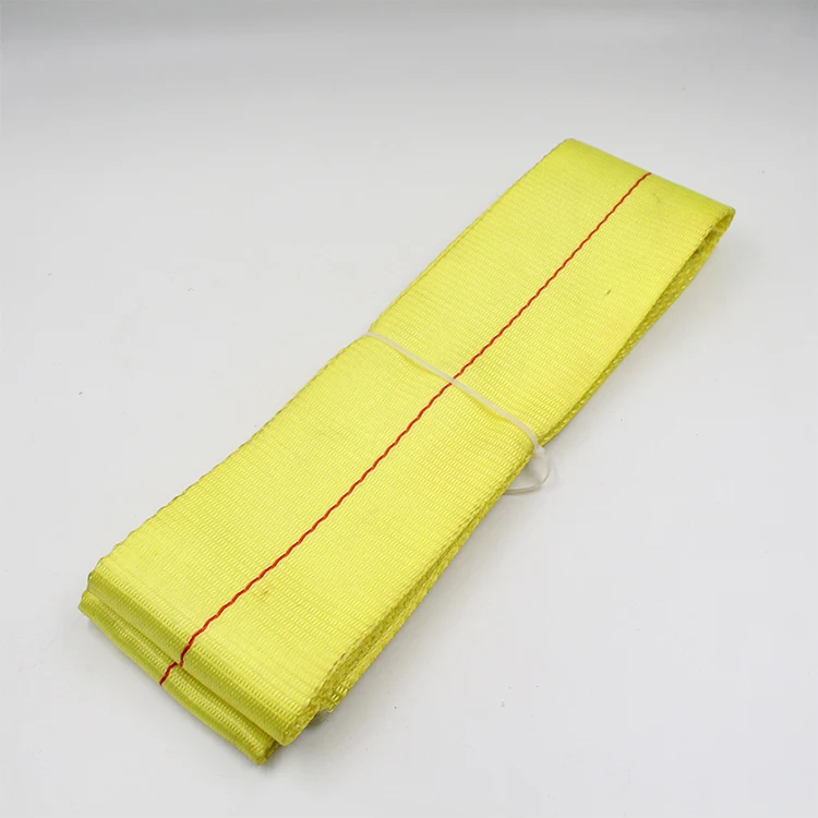4 Ton 120mm Width  White Polyester Endless One Way Flat Webbing Sling