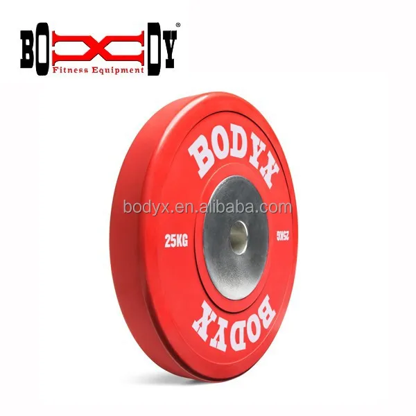 CTP-25KG цвет тренировочные гантели, обрезиненные блины для штанги/команда Weigt пластина