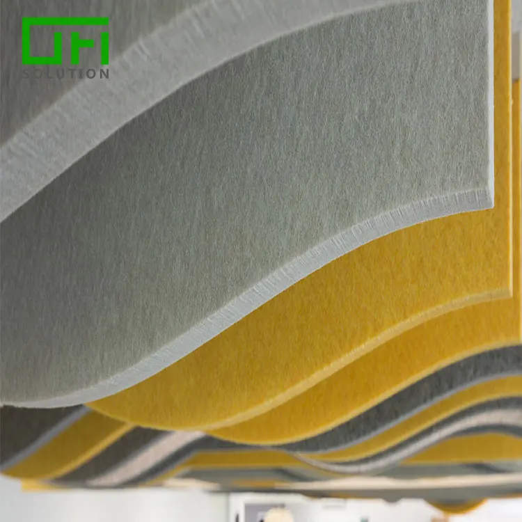 100% Recyclable PET Acoustic Panels Polyester Acoustic Baffle PET Sound Absorbing Panels Acoustic Solution