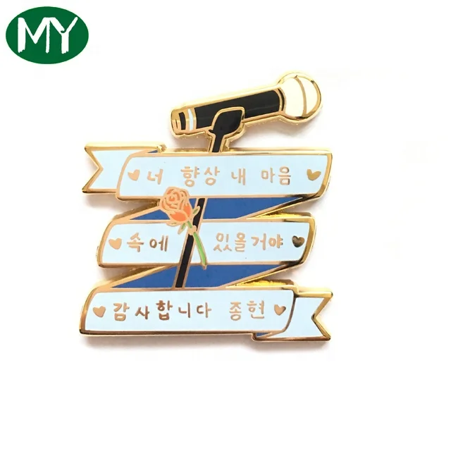 Fantasy stained glass hard enamel badge rainbow enamel pin with cartoon character