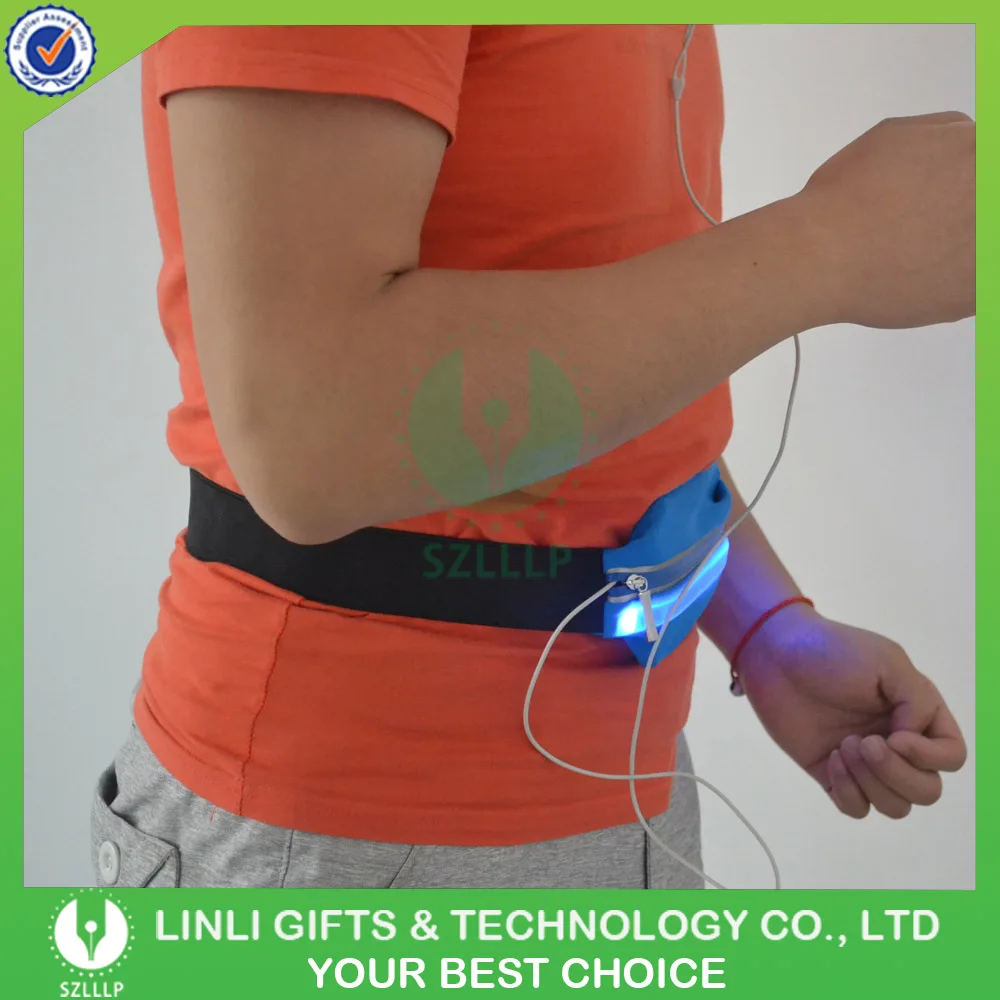
Wholesale Quality Nylon Flip Running Belt,Led Glow Waist Belt Bag,Led Waist Bag 