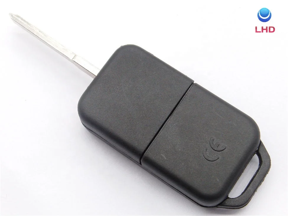Promotional 1 button flip remote car key blank case cover for Mercedes Fob with YM30 blade