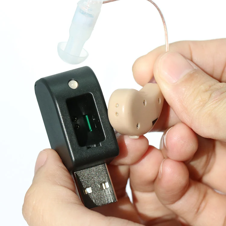 USB Rechargeable Old People Hearing Aid Earphone