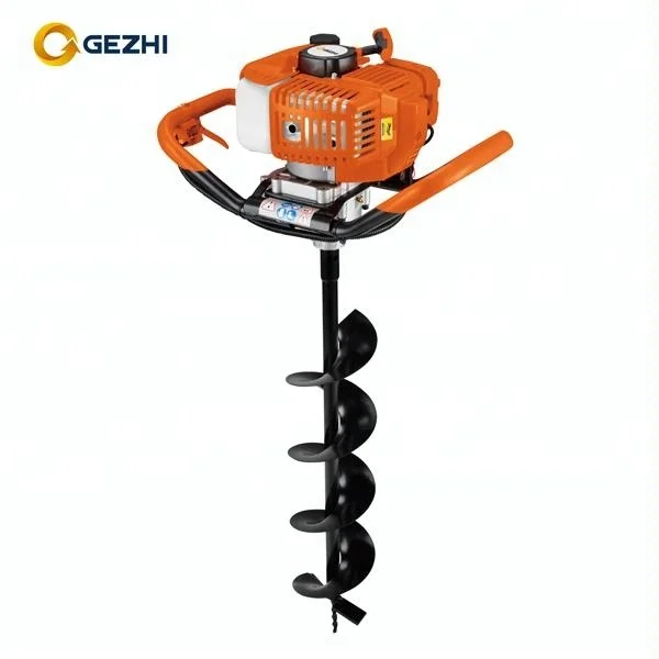 2 stroke 63cc gasoline earth auger for garden drill reliable quality CE GS EMC approval GZ-EA630