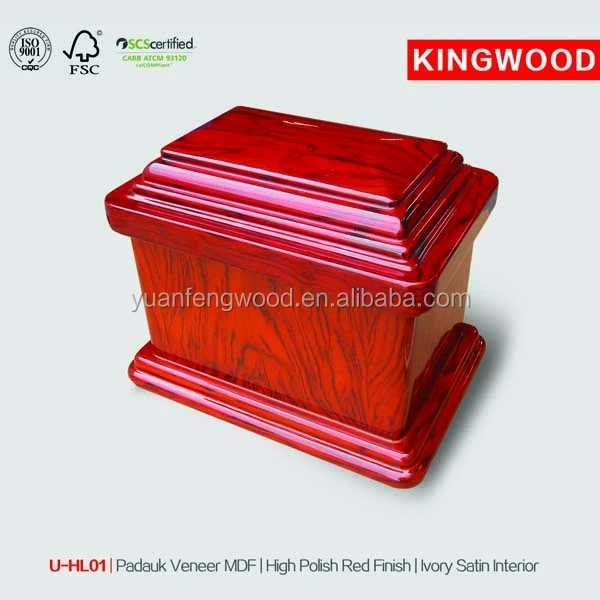 U-HL01 wholesale cremation urns and wooden urns for ashes