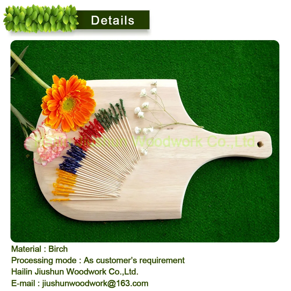 Party decorative cute wooden short fruit pick /Cocktail skewer