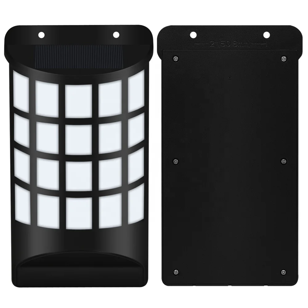 led outdoor wall mounted garden sensor  landscape emergency lamps flickering yard solar fence  fire dancing flame wall light