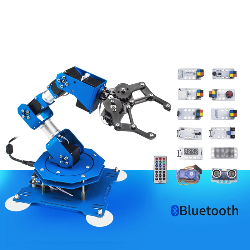 6DOF Robot Arm 6-Axis Aluminum Robotic Arm with Servos Ready to Use Finished Standard Version