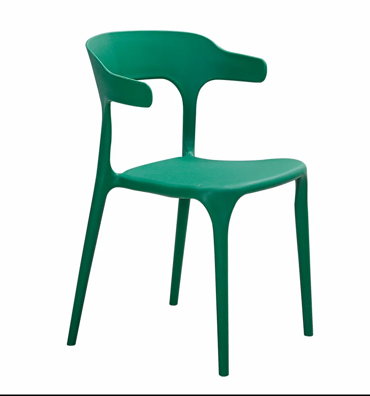 Cheap custom high quality green plastic chairs