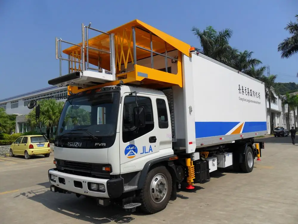 (2nd hand available) aviation aircraft plane food self-propelled hydraulic airport catering vehicle