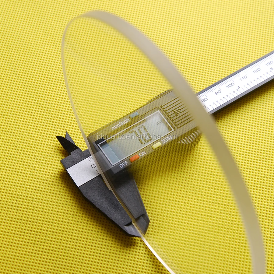 High Purity fused quartz disks Clear quartz glass disk quartz disc