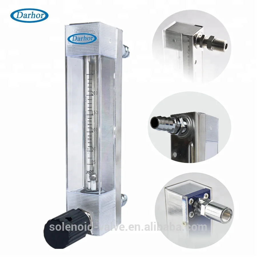 Поворотный расходомер DK800 2.5% из боросиликатного стекла, расходомер для аммиака, озона, водородного газа, химический расходомер