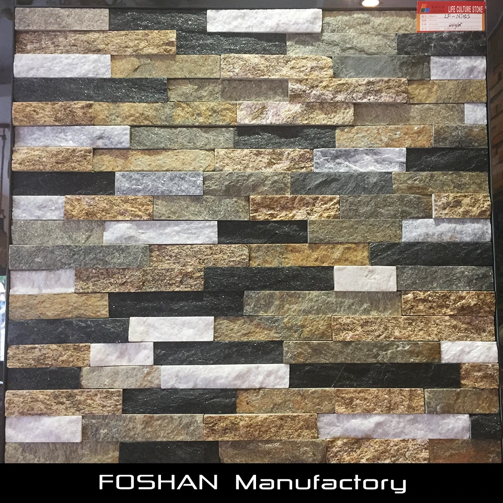 
Quality Multi-Color Marble Natural Cultural Stone Wall For Hotel Wall 
