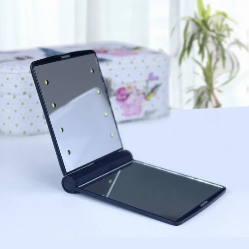 Factory price led makeup mirror with light vanity mirror with lights led handheld pocket mirror