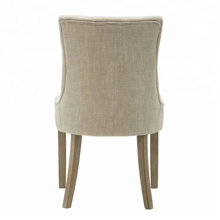 Modern Chair Furniture Fabric Wooden Cheap Restaurant Upholstery Dining Room Set Tufted Dining Chair