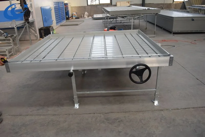 orchid plant nursery mesh greenhouse moving tables for growing