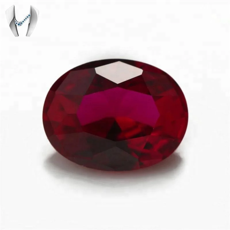 Ruby #8 Oval Shape Synthetic Best Ruby Gems