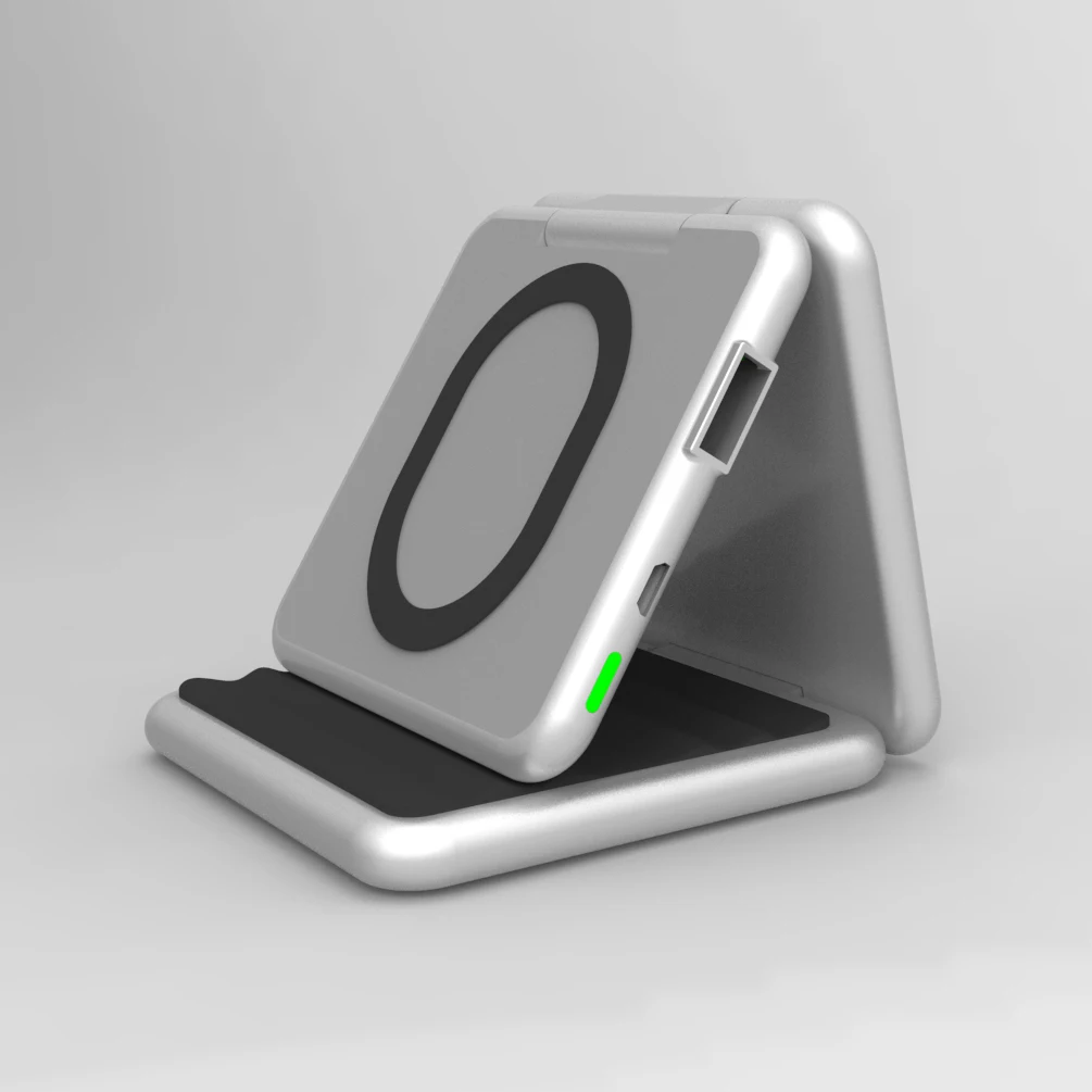 Беспроводная зарядка батареи складное зарядное устройство для быстрой беспроводной зарядки power bank 2 в 1 Беспроводное зарядное устройство power bank