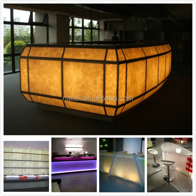 Artificial marble stone dining table commercial restaurant bar counters for sale